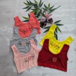 نیم تنه دخترانه بدون پد 104597(طرح و رنگ رندوم)