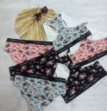 ست نیم تنه و شورت گلریز 109113 سایز L  مناسب 36و38و40 - تصویر 6