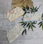 نیم تنه دخترانه جلوپاپیون بدون پد 104566 - تصویر 2