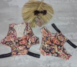 ست نیم تنه و شورت گل بزرگ بدون پد 109158 سایز L مناسب 36و38 - تصویر 5