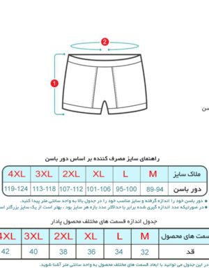 شورت مردانه پادار پنبه ای 104702(سایزM) - تصویر 3