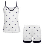 ست تاپ وشلوارک گلدار کد 109184 - تصویر 8