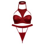 ست شورت و سوتین فنردار اسفنجی چرمی 10883 (سایز 90) - تصویر 2