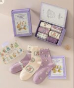 جوراب خرگوش بنفش 1103 - تصویر 4