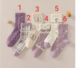 جوراب خرگوش بنفش 1103 - تصویر 2