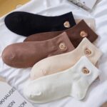 جوراب نیم ساق گلدوزی تدی 1167 - تصویر 5