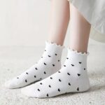 جوراب قلبی چین دار 1185 - تصویر 4