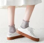 جوراب قلبی چین دار 1185 - تصویر 3