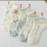 جوراب گل آبی 1168 - تصویر 2