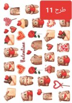 استیکر طراحی ناخن1199 - تصویر 12