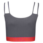 ست شورت و نیم تنه برند کوزا کد109145 طوسی با کش گلبهی - تصویر 2