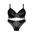 ست شورت و سوتین برندکارنا رز فنردارکد 102047-2پلنگی طلایی