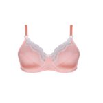 سوتین زنانه برند لین فنردار کد 608 گلبهی