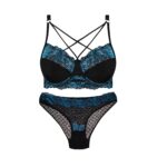 ست شورت و سوتین برندکارنا رز فنردار کد 2038 سرمه ای