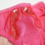 شورت برند لین گیپور گلدار کد602 سرخابی - تصویر 3