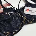 ست شورت و سوتین برندکارنا رزکد102047-3 رعدوبرق مشکی - تصویر 2