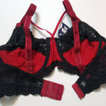 ست شورت و سوتین فنردار گیپور گلدار کد 109007 - تصویر 4