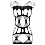 لباس خواب فیشنت جورابی کد 107145 مشکی