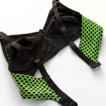 سوتین بدون فنر خال خالی پاستیلی کد 104651 - تصویر 4