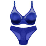 ست شورت و سوتین پانیذ ساتن فنردار کد 104649 - تصویر 2