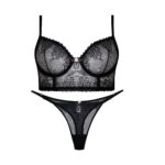 ست شورت و سوتین برتا فنردار کد 1031-BB مشکی