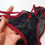 ست شورت و سوتین فنردار گیپور گلدار کد 109007 - تصویر 3