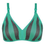 سوتین راهراه بدون فنر توری پرسی کد 105046 - تصویر 6