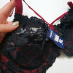 ست شورت و سوتین فنردار گیپور گلدار کد 109007 - تصویر 2