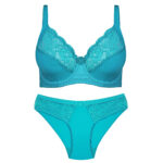 ست شورت و سوتین فنردار گیپوری کد 109008 - تصویر 2