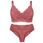 ست شورت و سوتین بدون فنر گیپوری 109016 - تصویر 4