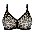 سوتین پرسی پلنگی بدون فنر کد 105046