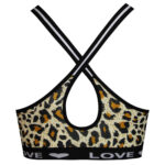 ست شورت و نیم تنه اسفنجی کد 105051 پلنگی طلایی - تصویر 3