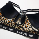 ست شورت و نیم تنه اسفنجی کد 105051 پلنگی طلایی - تصویر 4