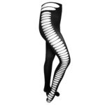 جوراب شلواری بغل راه راه فاق باز کد 10-S34 - تصویر 3