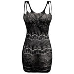 لباس خواب نگین دار کد 7177 مشکی