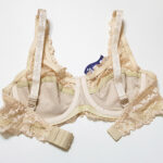 ست شورت و سوتین فنردار گیپور گلدار کد 109015 - تصویر 6