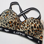 ست شورت و نیم تنه اسفنجی کد 105051 پلنگی طلایی - تصویر 2