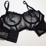 ست شورت و سوتین برتا فنردار کد 1031-BB مشکی - تصویر 3