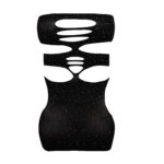 لباس خواب نگین دار کد7143 مشکی