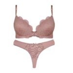 ست شورت و سوتین فنردار اسفنجی کد P139 کالباسی