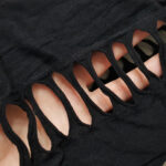 جوراب شلواری بغل راه راه فاق باز کد 10-S34 - تصویر 4