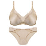 ست شورت وسوتین پانیذ ساتن بدون فنر کد 104648 - تصویر 2