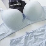 ست شورت و سوتین اسفنجی فنردارکدP130 کرمی - تصویر 2