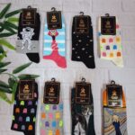 جوراب ساقدار طرح دار کد 1495