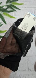 جوراب زیرقوزکی توری لمه مشکی کد 1503 - تصویر 2