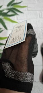 جوراب زیرقوزکی توری لمه مشکی کد 1503 - تصویر 3