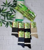 جوراب مردانه پک 6 عددی بامبو همراه جعبه مناسب هدیه کد 1552