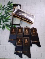 جوراب مردانه پک 6 عددی همراه جعبه مناسب هدیه بامبوکد 105199