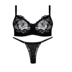 ست شورت و سوتین کارنا رز فنردار کد 105171-5009 مشکی