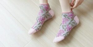 جوراب مچی گلدار کد 1571 - تصویر 3